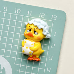 DIY Cute Duck Charms Accessories – Customizable Phone Case, Hairpin, Fridge Magnet & Keychain Set