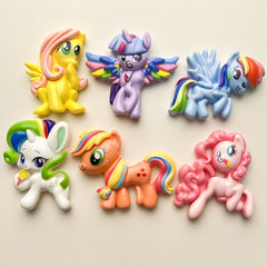 DIY Colorful Pony Charms Accessories – Customizable Phone Case, Hairpin, Fridge Magnet & Keychain Set