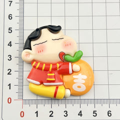 DIY Festive Little New Charms Accessories – Customizable Phone Case, Hairpin, Fridge Magnet & Keychain Set