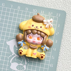 DIY Cute Cartoon Charms Accessories – Customizable Phone Case, Hairpin, Fridge Magnet & Keychain Set