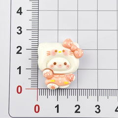 DIY Cartoon Chubby Sanrio Charms Accessories – Customizable Phone Case, Hairpin, Fridge Magnet & Keychain Set