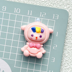 DIY Curly Hair Boy Charms Accessories – Customizable Phone Case, Hairpin, Fridge Magnet & Keychain Set