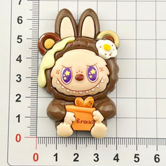 DIY Pajamas Plush Charms Accessories – Customizable Phone Case, Hairpin, Fridge Magnet & Keychain Set