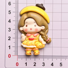 DIY Sanrio Crossdressing Girl Charms Accessories – Customizable Phone Case, Hairpin, Fridge Magnet & Keychain Set