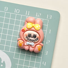 DIY Bear Bow Tie Charms Accessories – Customizable Phone Case, Hairpin, Fridge Magnet & Keychain Set