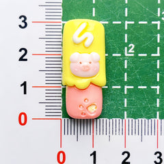 DIY Play Animal Chocolate Bar Charms Accessories – Customizable Phone Case, Hairpin, Fridge Magnet & Keychain Set