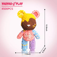 Candy Girl Medium Bear Building Blocks