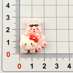 DIY Candied Hawthorn Kitten Charms Accessories – Customizable Phone Case, Hairpin, Fridge Magnet & Keychain Set