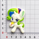 DIY Colorful Pony Charms Accessories – Customizable Phone Case, Hairpin, Fridge Magnet & Keychain Set