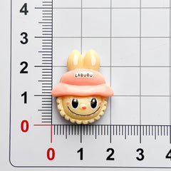 DIY Multicolor Rabbu Hat Charms Accessories – Customizable Phone Case, Hairpin, Fridge Magnet & Keychain Set