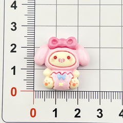 DIY Cartoon Gift Box Sanrio Charms Accessories – Customizable Phone Case, Hairpin, Fridge Magnet & Keychain Set