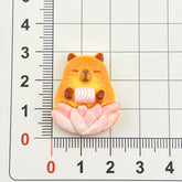 DIY New Capybara Charms Accessories – Customizable Phone Case, Hairpin, Fridge Magnet & Keychain Set