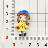 DIY Calli Lily Girl Charms Accessories – Customizable Phone Case, Hairpin, Fridge Magnet & Keychain Set