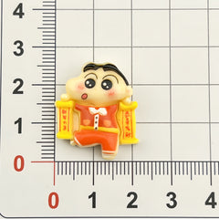 DIY New Year Crayon Shin-chan Charms Accessories – Customizable Phone Case, Hairpin, Fridge Magnet & Keychain Set