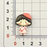 DIY Crossdressing Girl Charms Accessories – Customizable Phone Case, Hairpin, Fridge Magnet & Keychain Set