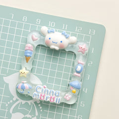 DIY Small Animal Photo Frame Charms Accessories – Customizable Phone Case, Hairpin, Fridge Magnet & Keychain Set