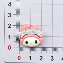 DIY Sanrio Animal Head Phone Charms Accessories – Customizable Phone Case, Hairpin, Fridge Magnet & Keychain Set