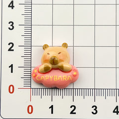 DIY Flower Letter Plate Capi Charms Accessories – Customizable Phone Case, Hairpin, Fridge Magnet & Keychain Set