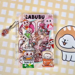 DIY Cute Labubu Acrylic Shaky Notebook - Customizable with Trendy & Anime IP Characters