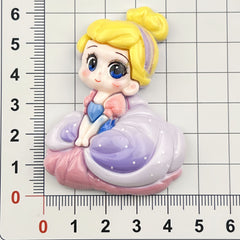 DIY Princess Charms Accessories – Customizable Phone Case, Hairpin, Fridge Magnet & Keychain Set