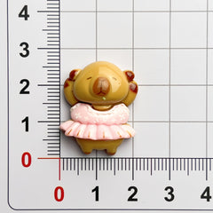 DIY Play Capybara Charms Accessories – Customizable Phone Case, Hairpin, Fridge Magnet & Keychain Set