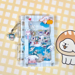 DIY Sanrio Cinnamoroll Acrylic Shaky Notebook - Customizable with Trendy & Anime IP Characters