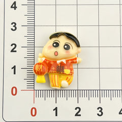 DIY New Year Crayon Shin-chan Charms Accessories – Customizable Phone Case, Hairpin, Fridge Magnet & Keychain Set