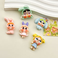 DIY Crying Baby Girl Charms Accessories – Customizable Phone Case, Hairpin, Fridge Magnet & Keychain Set