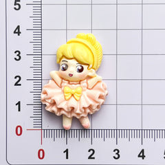 DIY Puffy Skirt for Girls Charms Accessories – Customizable Phone Case, Hairpin, Fridge Magnet & Keychain Set