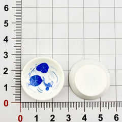 DIY retro blue and white porcelain plate Charms Accessories – Customizable Phone Case, Hairpin, Fridge Magnet & Keychain Set