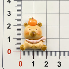 DIY Flower Letter Plate Capi Charms Accessories – Customizable Phone Case, Hairpin, Fridge Magnet & Keychain Set