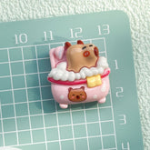 DIY Cute Bathing Dolphin Charms Accessories – Customizable Phone Case, Hairpin, Fridge Magnet & Keychain Set