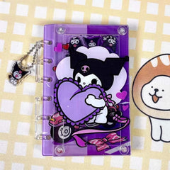 DIY Heart Kuromi Acrylic Shaky Notebook - Customizable with Trendy & Anime IP Characters