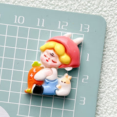 DIY Cycling Girl Charms Accessories – Customizable Phone Case, Hairpin, Fridge Magnet & Keychain Set