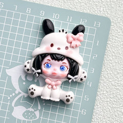 DIY Cute Cartoon Charms Accessories – Customizable Phone Case, Hairpin, Fridge Magnet & Keychain Set