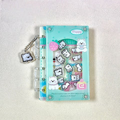 DIY Silly Cute Puppy Acrylic Shaky Notebook - Customizable with Trendy & Anime IP Characters