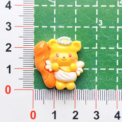 DIY Food Play Cake Bear Charms Accessories – Customizable Phone Case, Hairpin, Fridge Magnet & Keychain Set