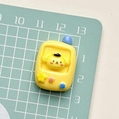 DIY Sanrio Mobile Phone Charms Accessories – Customizable Phone Case, Hairpin, Fridge Magnet & Keychain Set