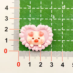 DIY Heart Animal Photo Frame Charms Accessories – Customizable Phone Case, Hairpin, Fridge Magnet & Keychain Set