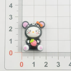 DIY Bag Kitten Charms Accessories – Customizable Phone Case, Hairpin, Fridge Magnet & Keychain Set