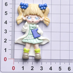 DIY Daka Beautiful Girl Charms Accessories – Customizable Phone Case, Hairpin, Fridge Magnet & Keychain Set