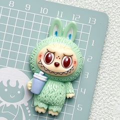 DIY Drink Beverage Plush Charms Accessories – Customizable Phone Case, Hairpin, Fridge Magnet & Keychain Set