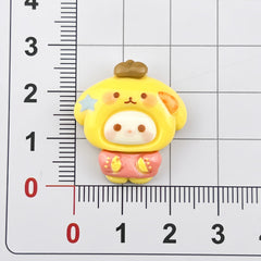 DIY Cartoon Chubby Sanrio Charms Accessories – Customizable Phone Case, Hairpin, Fridge Magnet & Keychain Set