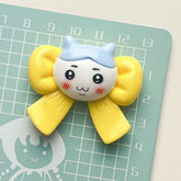 DIY Cute Cartoon Flower Bunny Charms Accessories – Customizable Phone Case, Hairpin, Fridge Magnet & Keychain Set