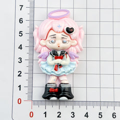 DIY Cartoon And Anime Children Charms Accessories – Customizable Phone Case, Hairpin, Fridge Magnet & Keychain Set