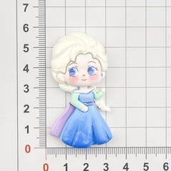 DIY Princess Cartoon Charms Accessories – Customizable Phone Case, Hairpin, Fridge Magnet & Keychain Set