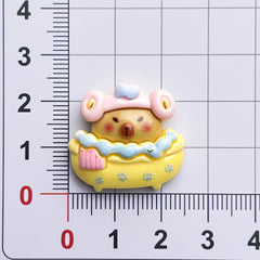 DIY Bath Capy Charms Accessories – Customizable Phone Case, Hairpin, Fridge Magnet & Keychain Set