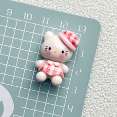 DIY Plaid Skirt by Little Ou Charms Accessories – Customizable Phone Case, Hairpin, Fridge Magnet & Keychain Set