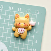 DIY Glossy Space Cat Charms Accessories – Customizable Phone Case, Hairpin, Fridge Magnet & Keychain Set