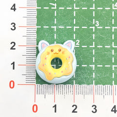 DIY Play Bear Donuts Charms Accessories – Customizable Phone Case, Hairpin, Fridge Magnet & Keychain Set